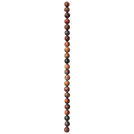 12 Pack: Silverite Jasper Faceted Picasso Round Beads, 8mm by Bead Landing®